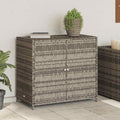 Outdoor Garden Storage Cabinet – Waterproof Rattan Design”