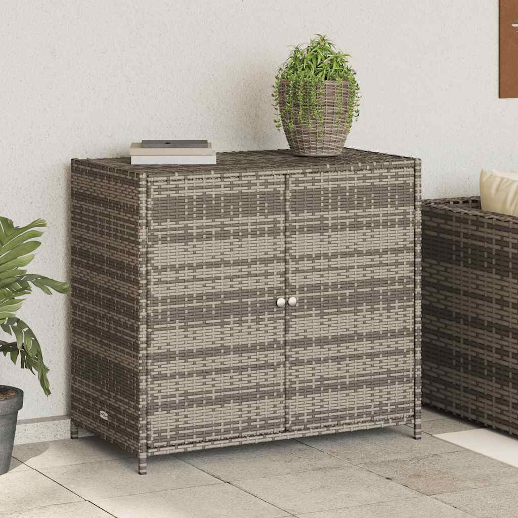 Outdoor Garden Storage Cabinet – Waterproof Rattan Design”