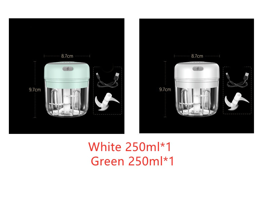 Mini Tritatutto Elettrico USB – Taglia Aglio, Cipolla e Verdure in 5 Secondi