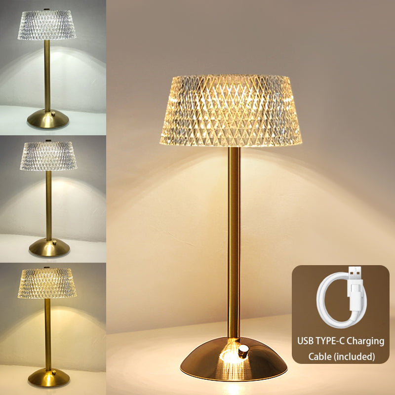 LumiGlow™ – Lampada LED Cristallo Elegante Ricaricabile USB
