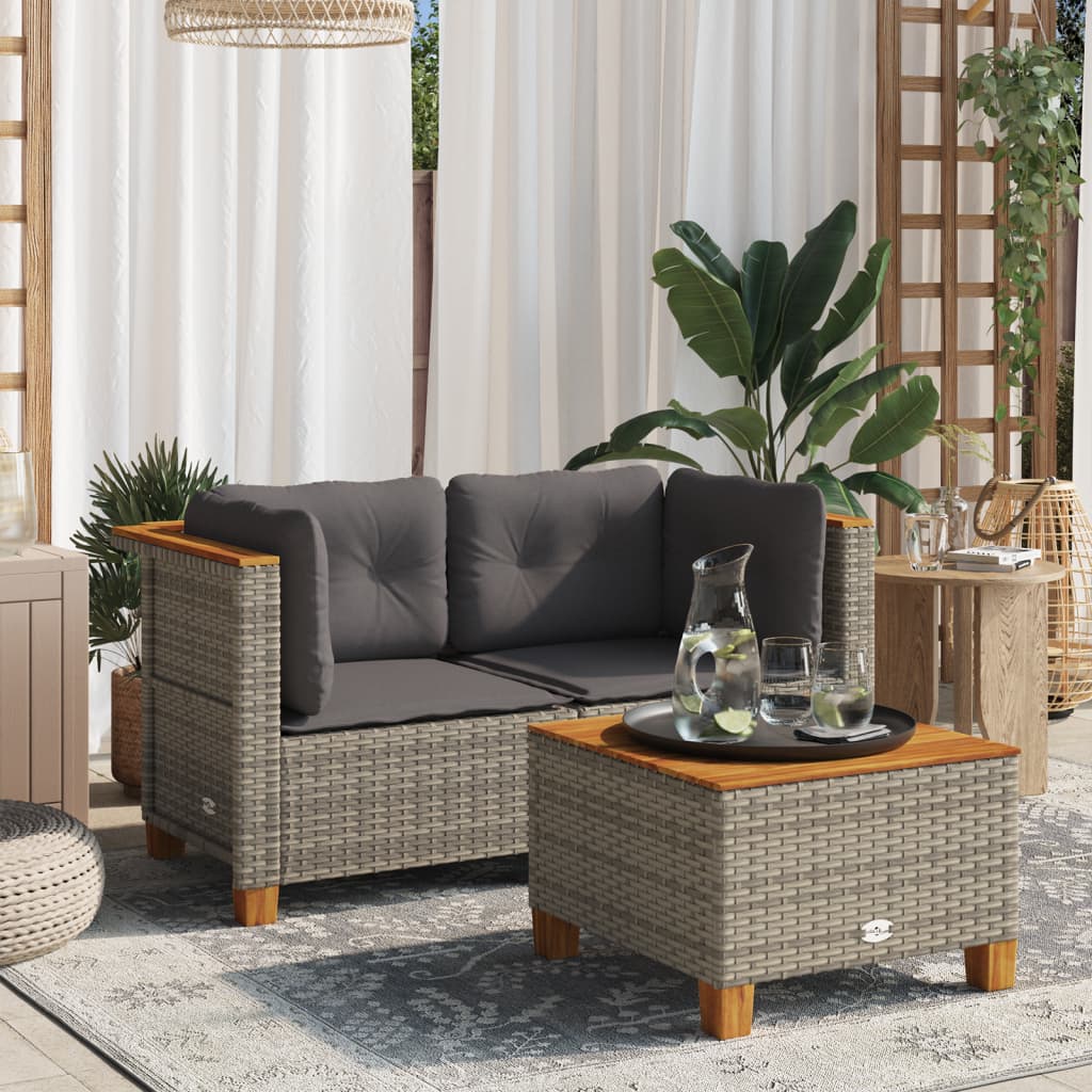Set Lounge Modulabile in Polyrattan – Eleganza Contemporanea per Ambienti Outdoor Esclusivi