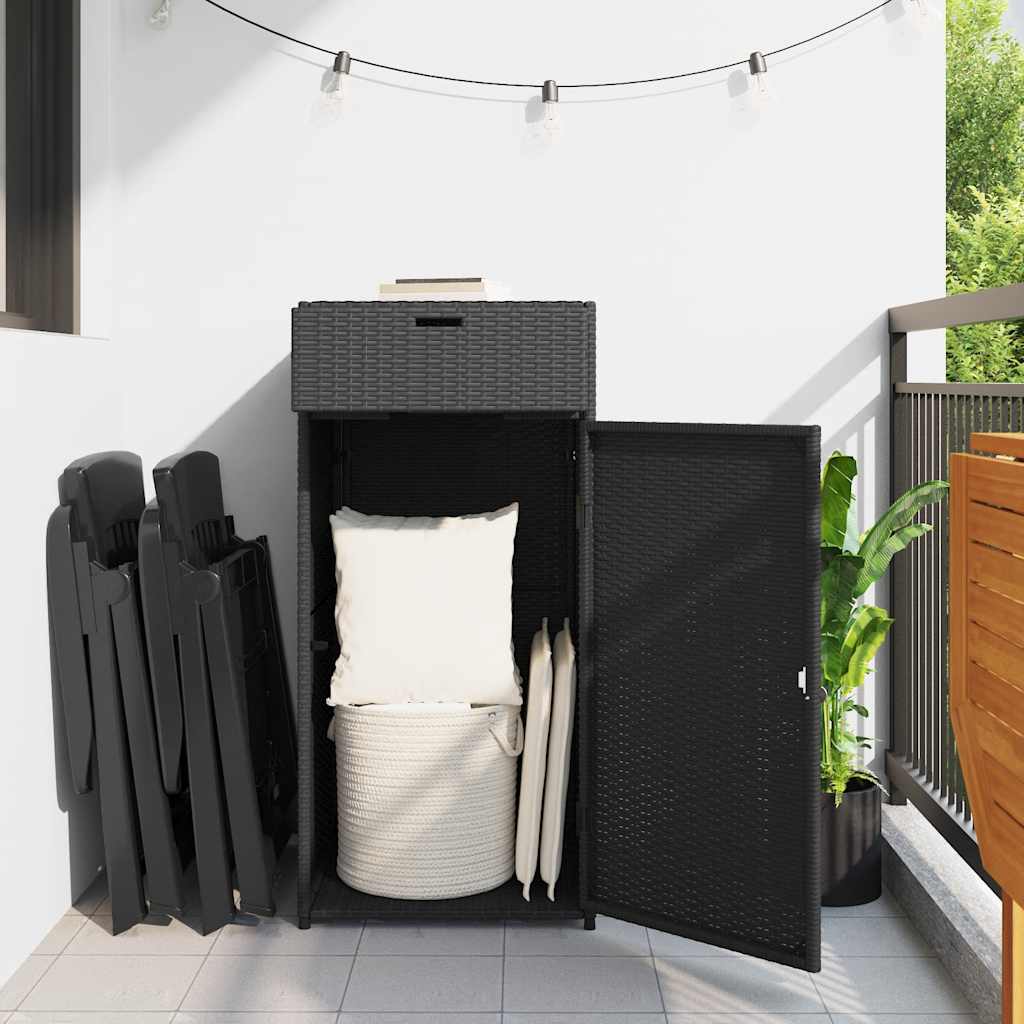 Armadietto da Giardino in Polyrattan – Raffinatezza e Funzionalità per Spazi Outdoor Esclusivi