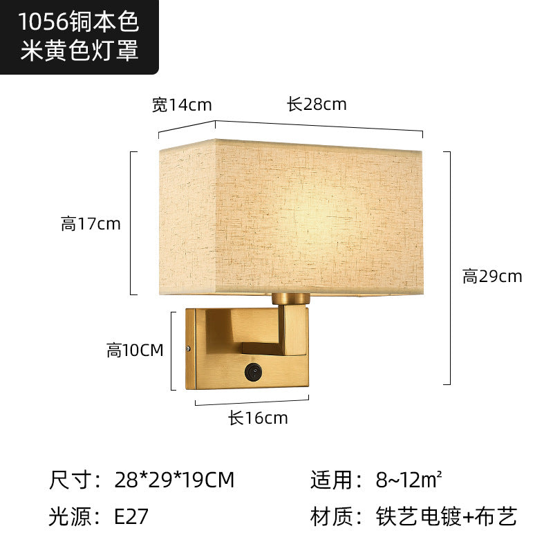 Wall Lamp With Bedroom Bedside Wall Lamp Simple Home Design