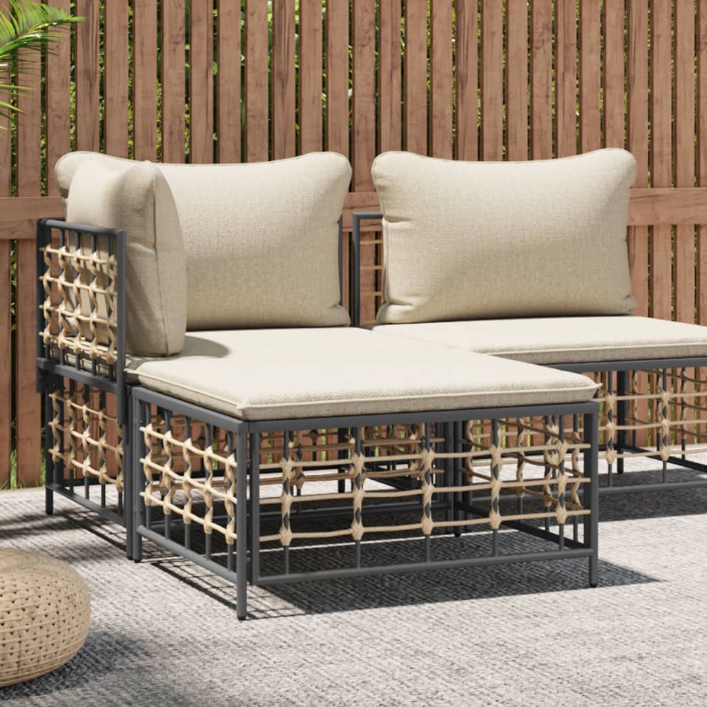 Tavolino da Giardino in Polyrattan con Struttura Elegante – Design Raffinato per Outdoor Moderni