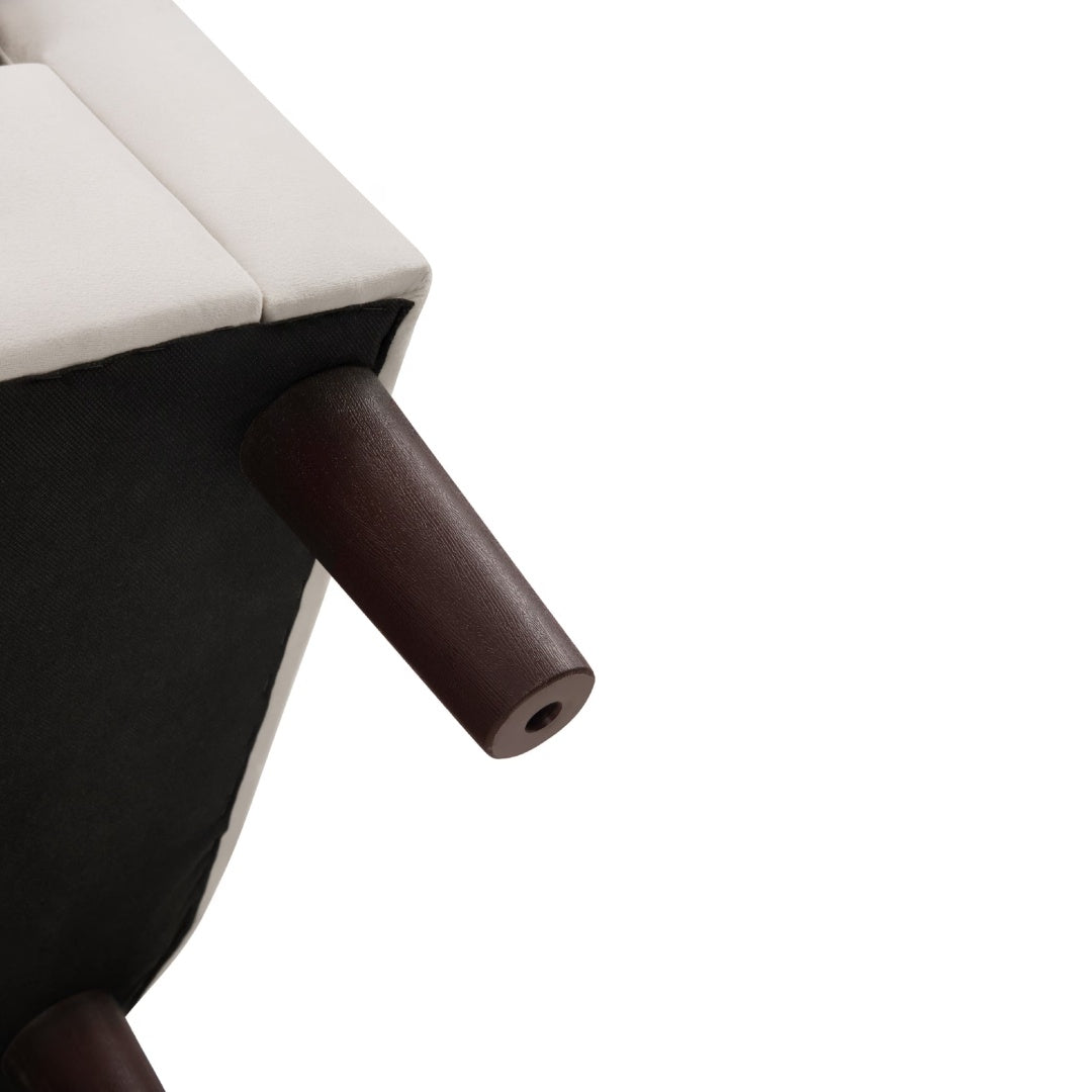 Velvet Accent Chair With Ottoman, Modern Barrel Chair Armchair For Living Room, Bedroom, White