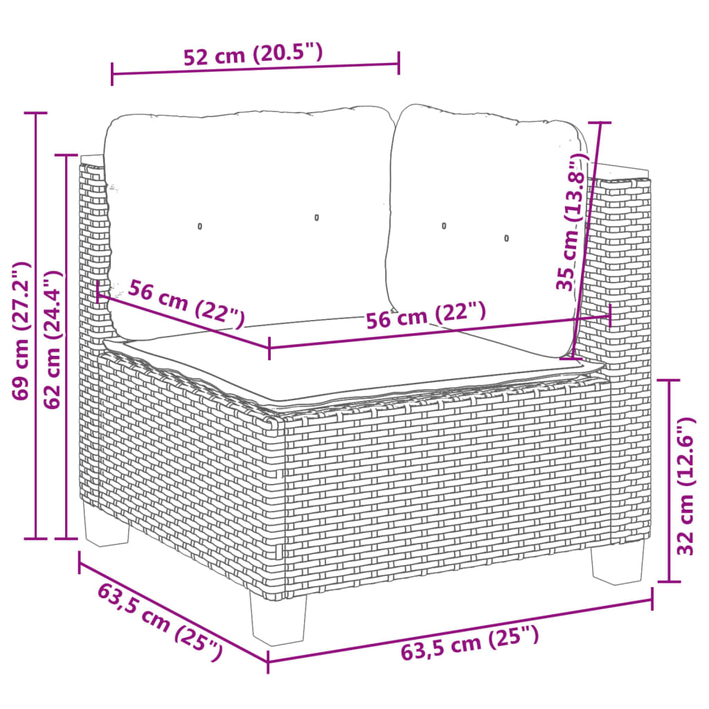 Set Lounge Modulär aus Polyrattan – Zeitgemäße Eleganz für exklusive Außenbereiche