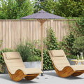 Ombrellone da Giardino Elegante in Legno – Protezione Solare Raffinata per Outdoor di Design
