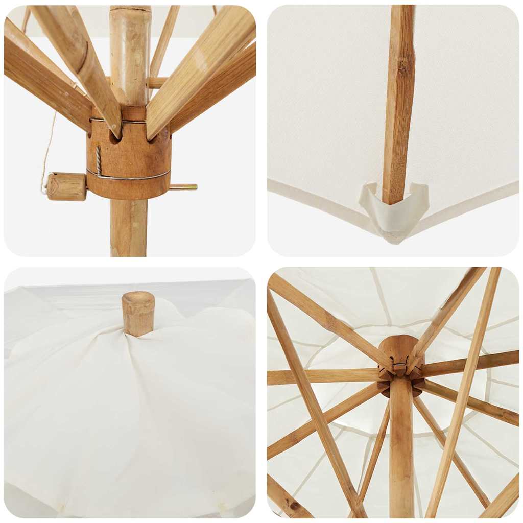 Elegant Wooden Garden Parasol – Refined Sun Protection for Designer Outdoor Spaces