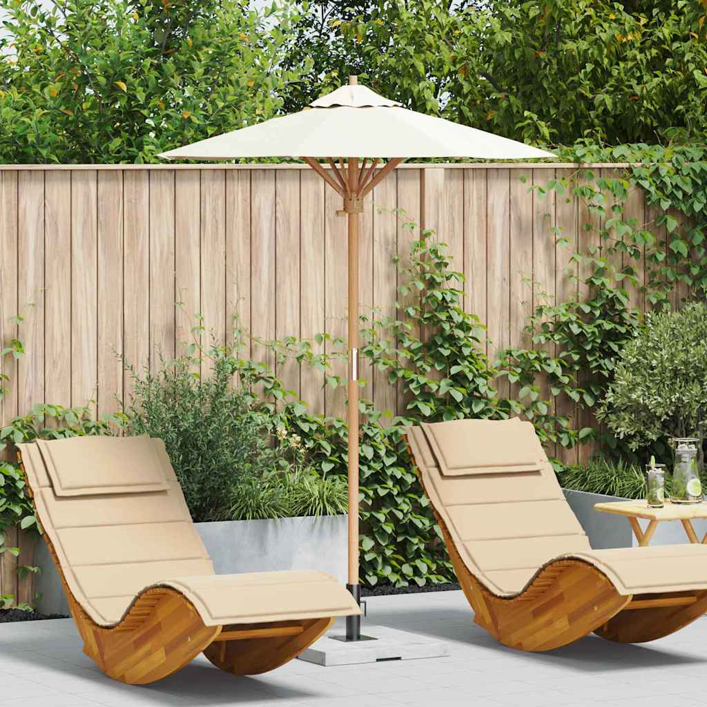 Elegant Wooden Garden Parasol – Refined Sun Protection for Designer Outdoor Spaces