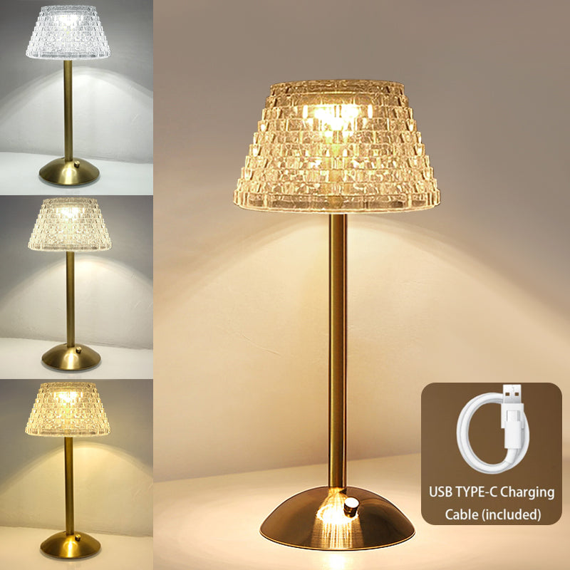LumiGlow™ – Lampada LED Cristallo Elegante Ricaricabile USB