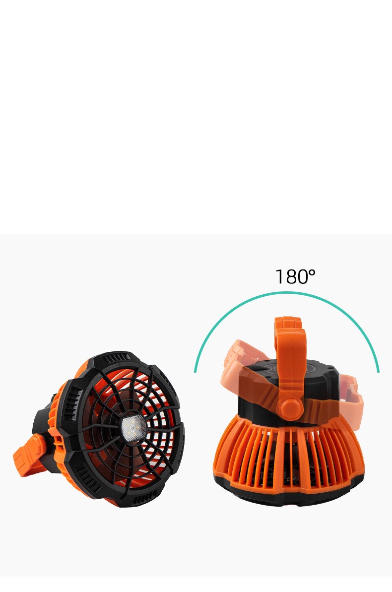 CoolFan Pro™ – Ventilatore Portatile con Luce LED Ricaricabile