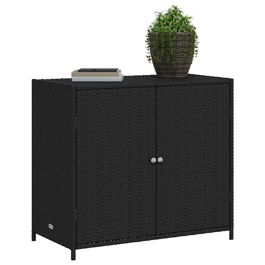 Outdoor Garden Storage Cabinet – Waterproof Rattan Design”