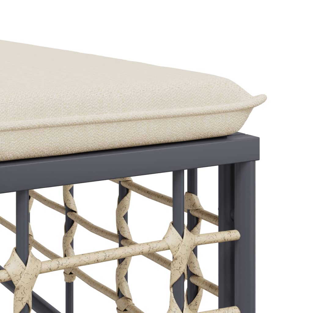 Gartentisch aus Polyrattan mit eleganter Struktur – Raffiniertes Design für moderne Außenbereiche