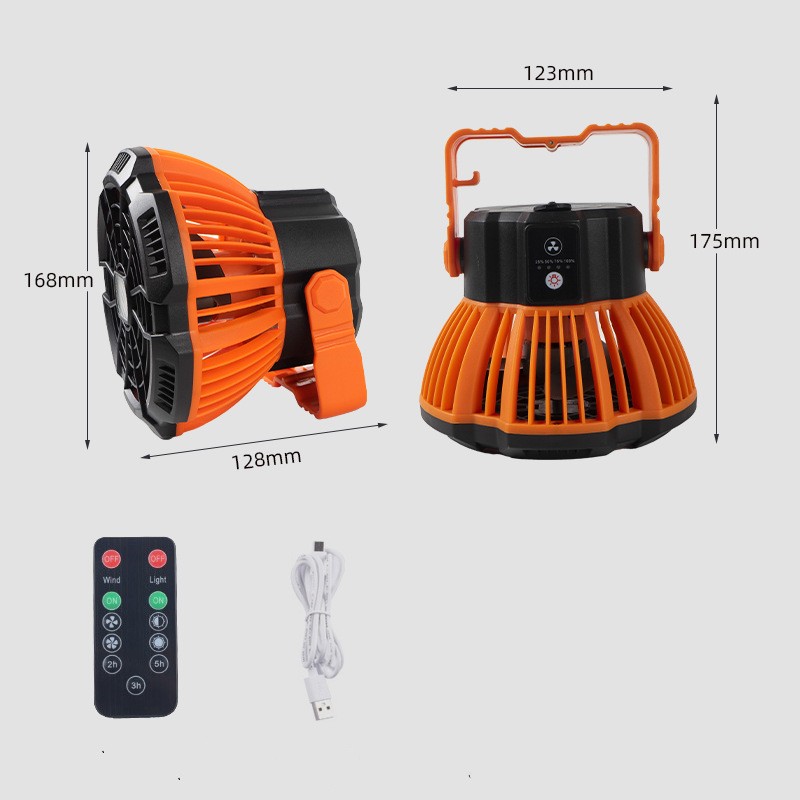 CoolFan Pro™ – Ventilatore Portatile con Luce LED Ricaricabile