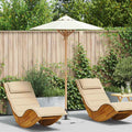 Elegant Wooden Garden Parasol – Refined Sun Protection for Designer Outdoor Spaces