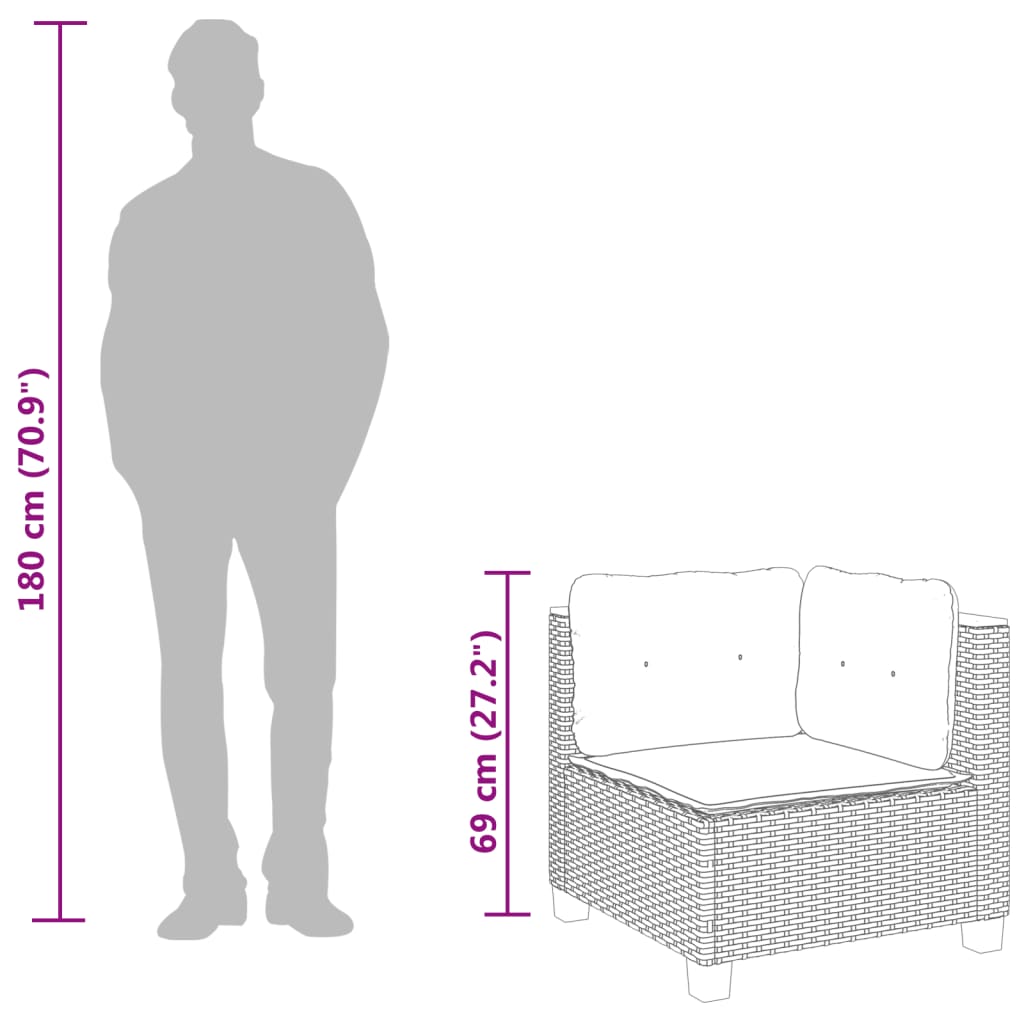 Set Lounge Modulär aus Polyrattan – Zeitgemäße Eleganz für exklusive Außenbereiche