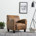 Sofa Armchair Brown 70x69x72 cm Faux Suede